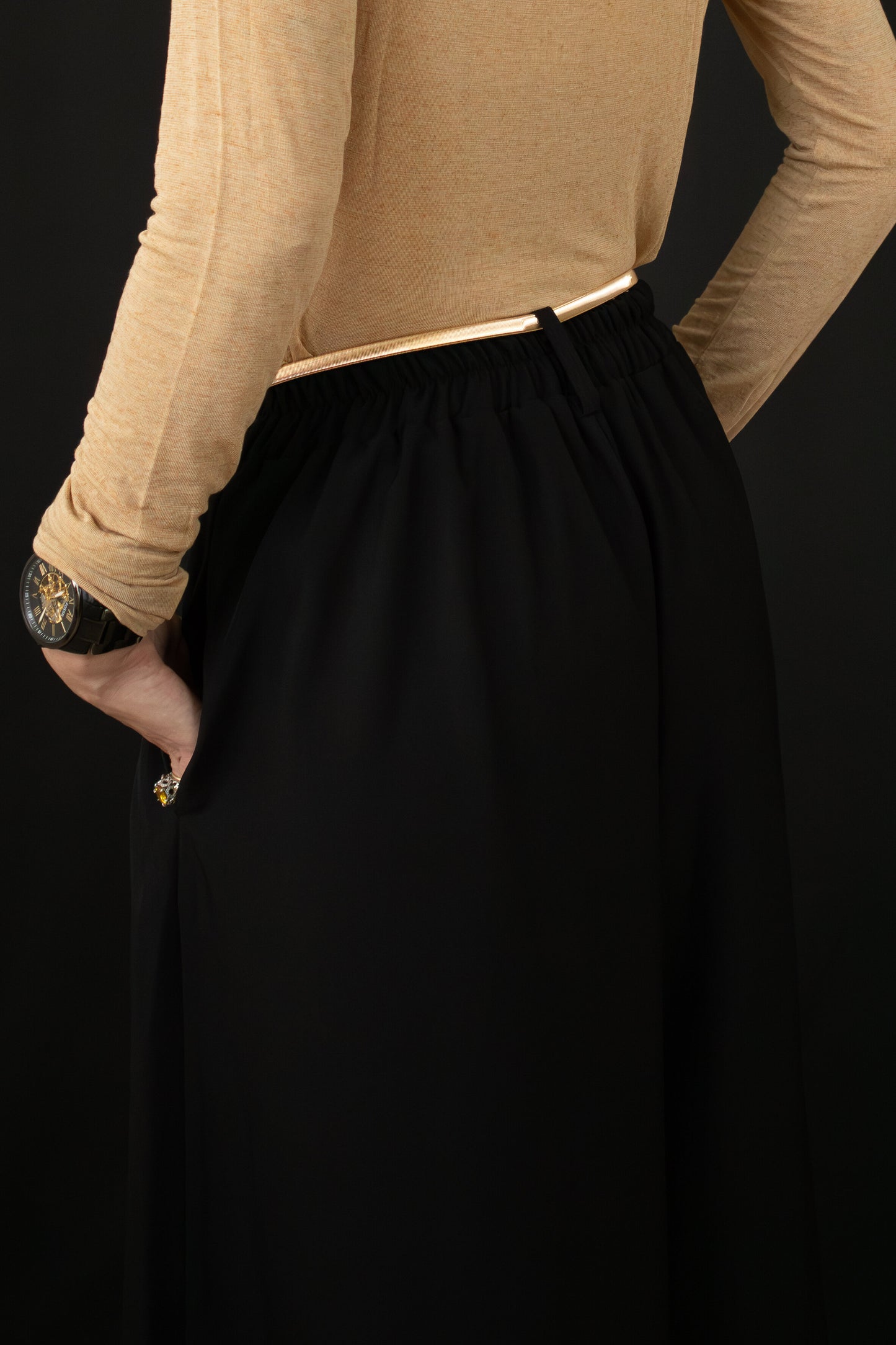 Pantalon noir fluide