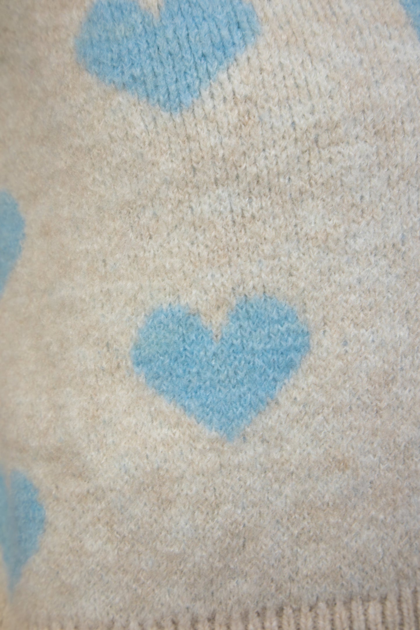 Gilet cœur bleu