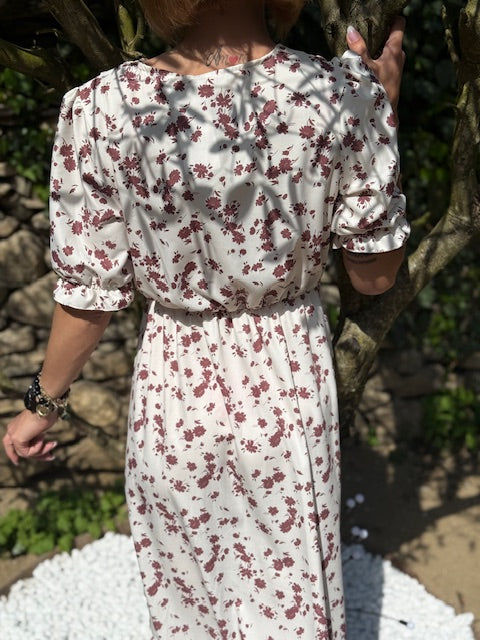 Robe longue fleurie