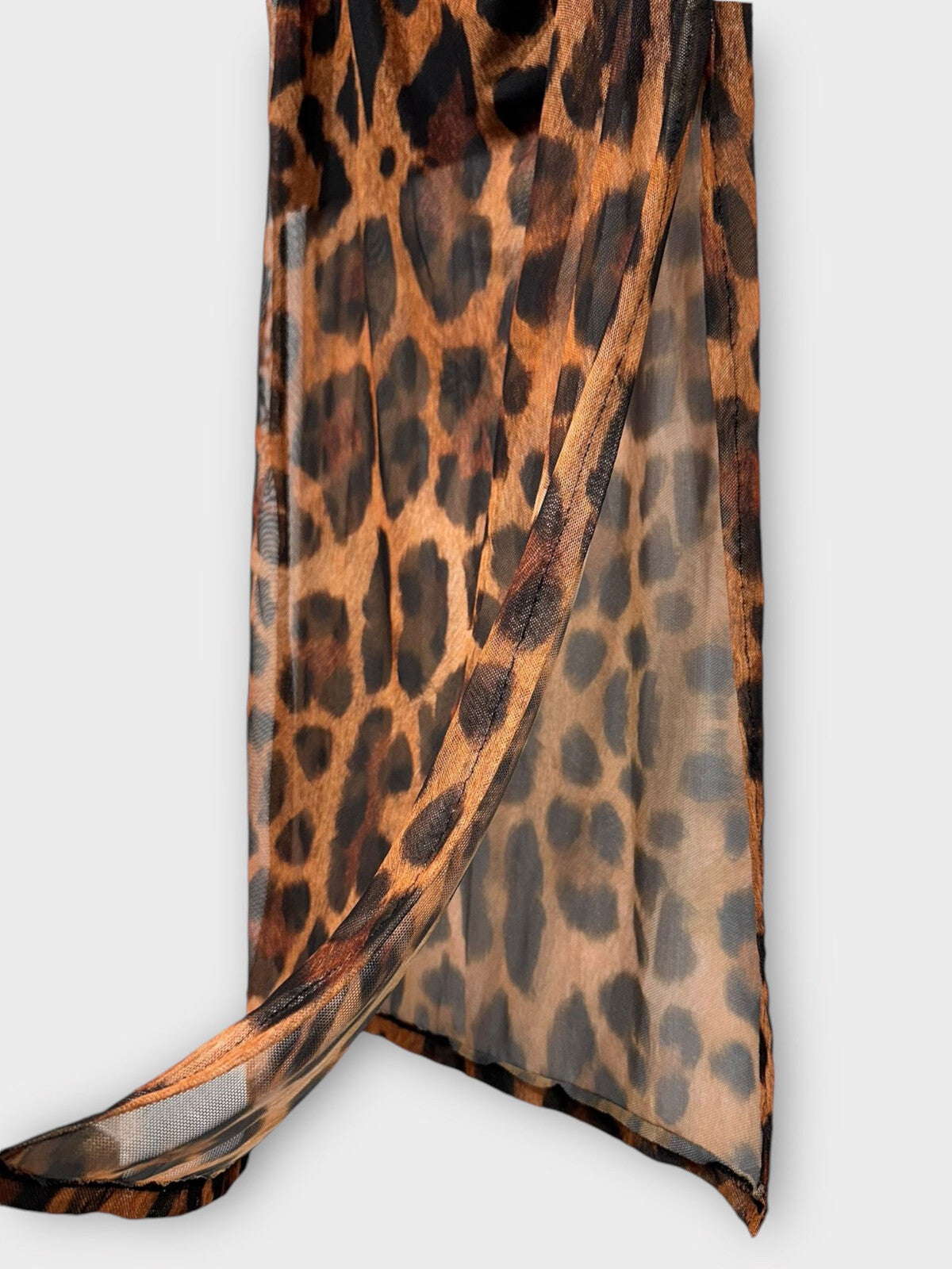 Robe longue léopard