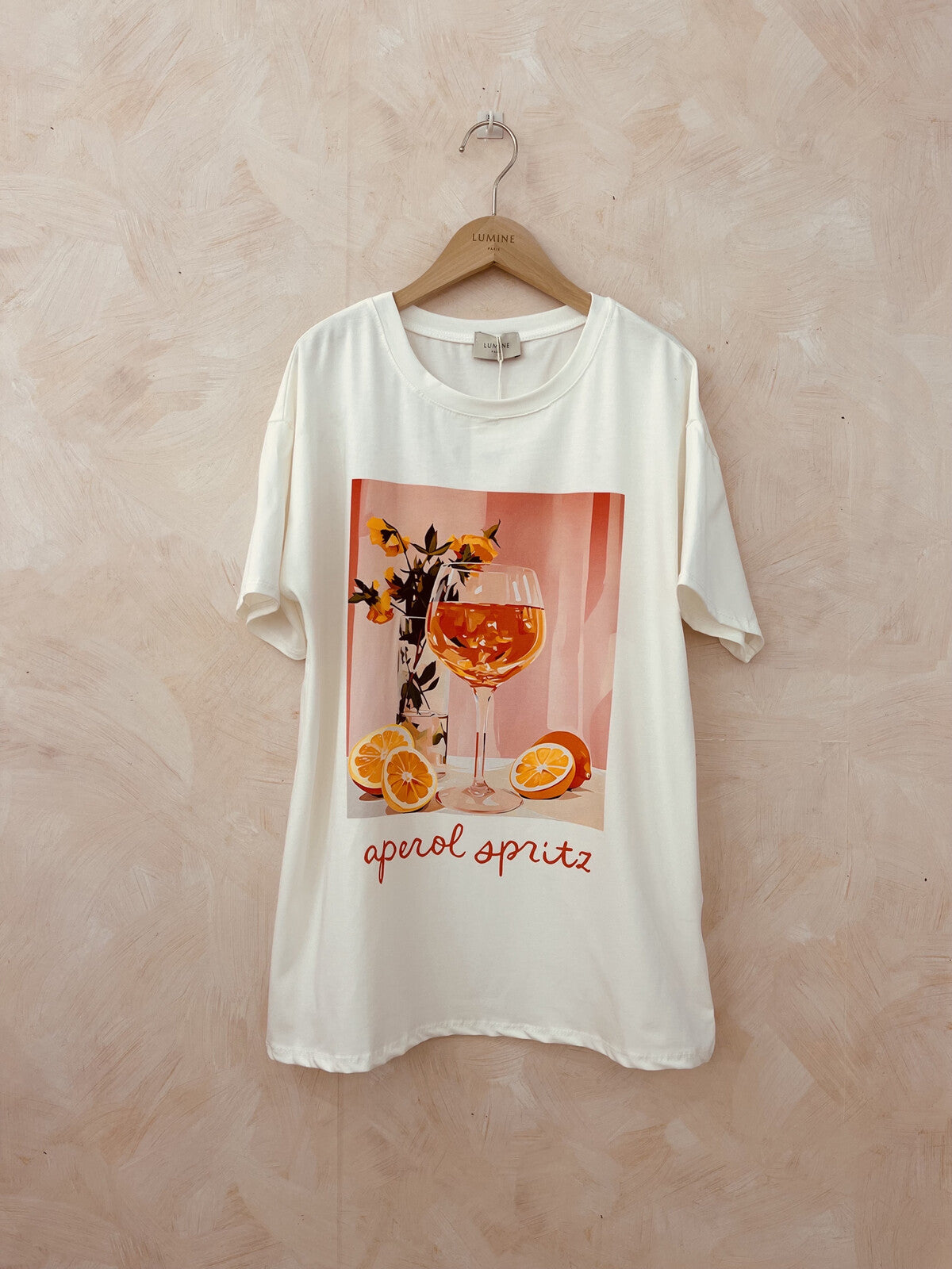 T-shirt blanc Aperol