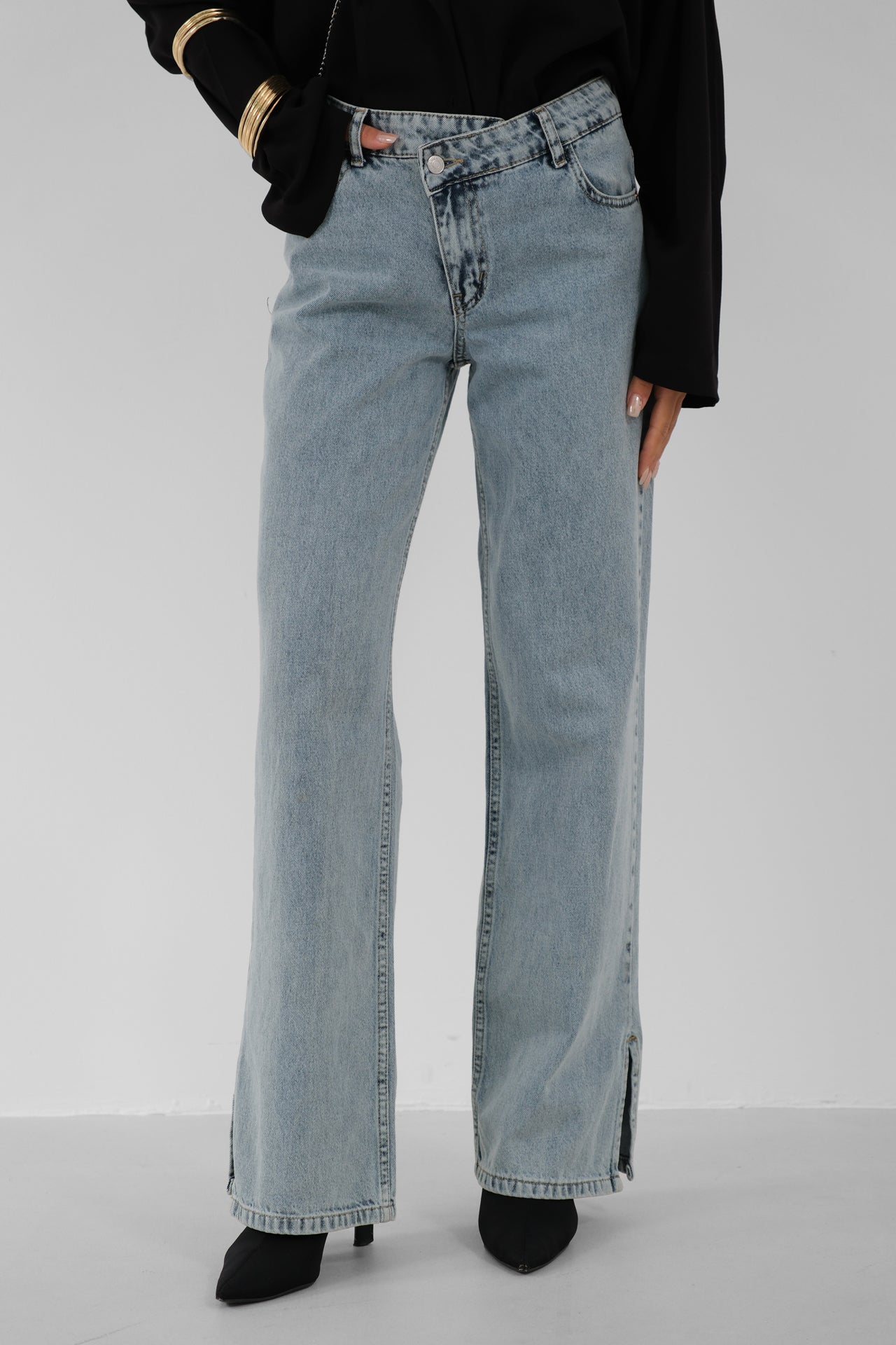jeans asymétrique