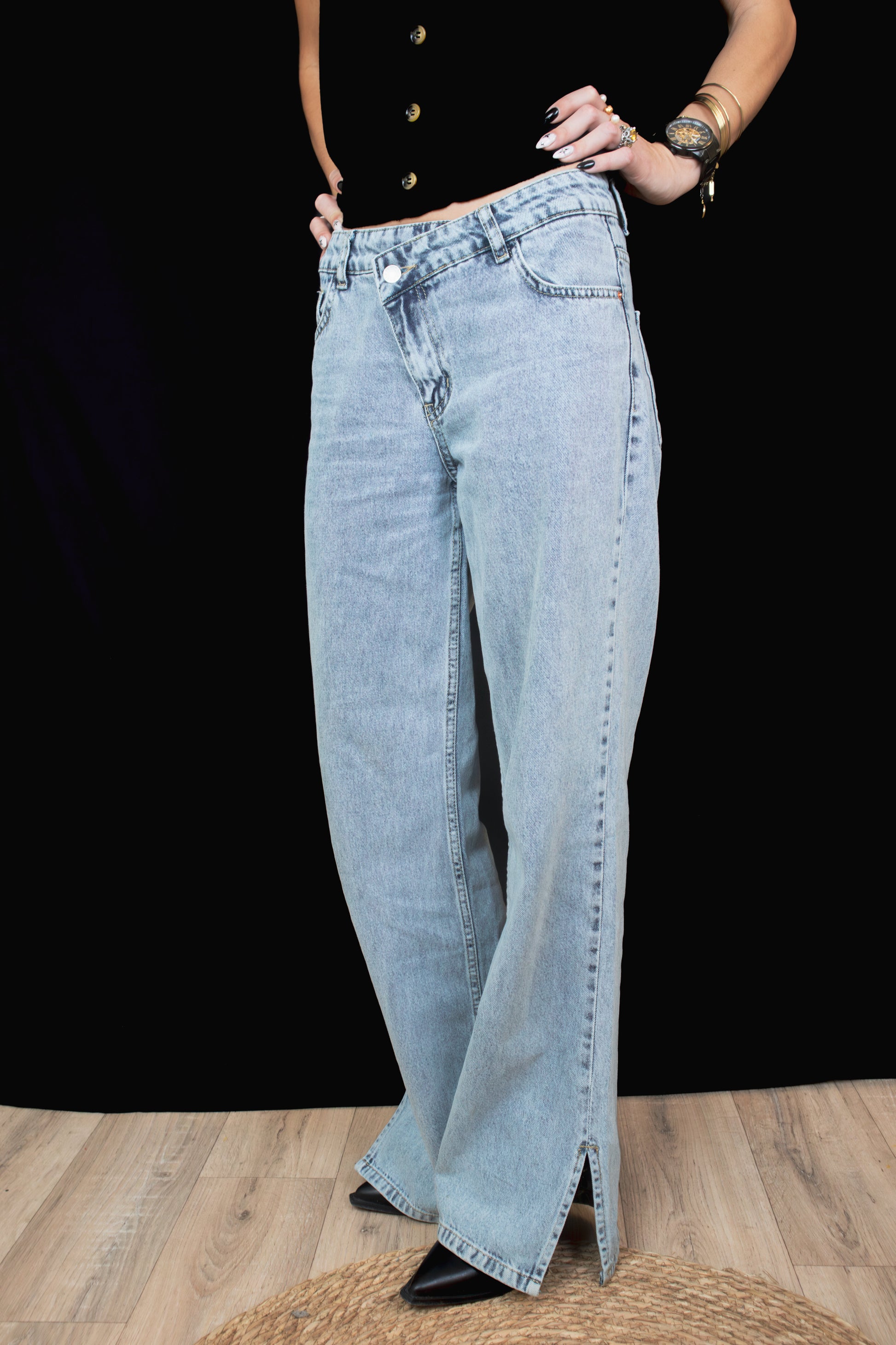 jeans asymétrique
