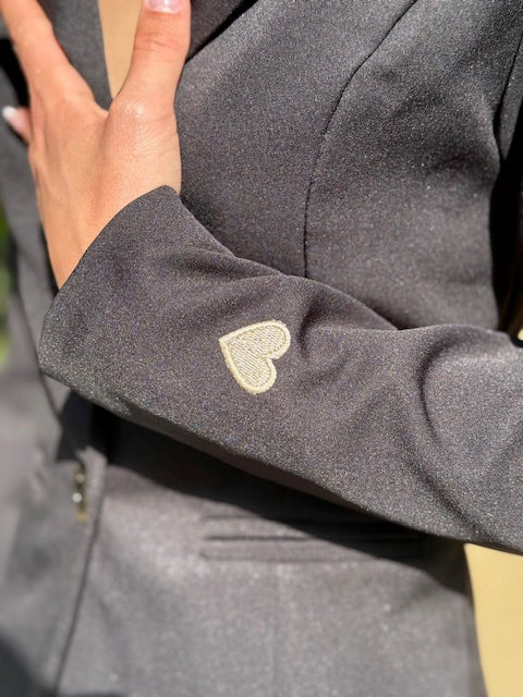 Veste de blazer cœur