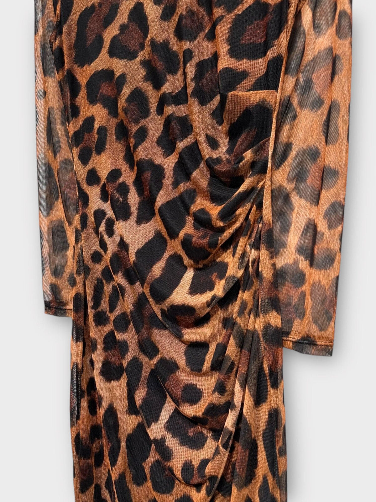 Robe longue léopard